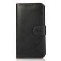 iPhone 15 Vintage 2-in-1 Wallet Case with Removable Cover - Black