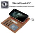 iPhone 15 Vintage 2-in-1 Wallet Case with Removable Cover - Brown