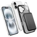iPhone 16 4-in-1 MagSafe Protection Set with Card Holder - Black