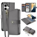 iPhone 16 Dux Ducis Lawa Wallet Leather Case w. Magnetic Cover - Grey