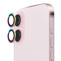 iPhone 16/16 Plus Hat Prince Camera Lens Tempered Glass Protector - Colorful