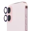 iPhone 16/16 Plus Hat Prince Camera Lens Tempered Glass Protector - Purple