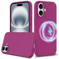 iPhone 16 Liquid Silicone Case - MagSafe Compatible - Purple