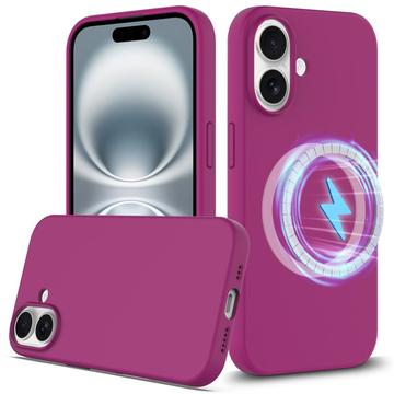 iPhone 16 Liquid Silicone Case - MagSafe Compatible - Purple