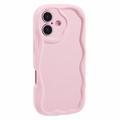 iPhone 16 Plus Candy Color Wavy TPU Case - Pink