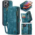 iPhone 16 Pro Caseme 008 2-in-1 Multifunctional Wallet Case - Blue