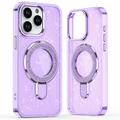iPhone 16 Pro Glitter Hybrid Case with Kickstand - MagSafe Compatible - Purple