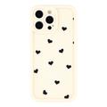 iPhone 16 Pro Heart Pattern Shockproof TPU Case with Raised Edges