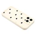 iPhone 16 Pro Heart Pattern Shockproof TPU Case with Raised Edges