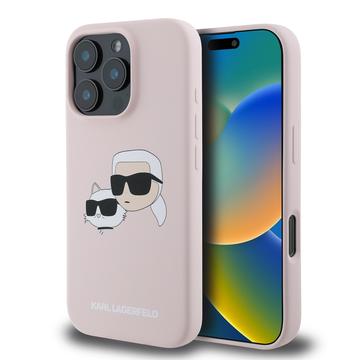 iPhone 16 Pro Karl Lagerfeld Double Heads Liquid Silicone MagSafe Case