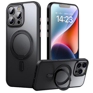 iPhone 16 Pro Magnetic Kickstand Hybrid Case - Black