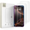 iPhone 16 Pro Max/17 Pro Max Tech-Protect Glass Fit+ Tempered Glass Screen Protector - 2 Pcs. - Clear