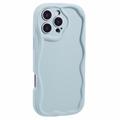 iPhone 16 Pro Max Candy Color Wavy TPU Case - Baby Blue