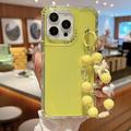 iPhone 16 Pro Max Glitter Shockproof Hybrid Case with Wrist Strap