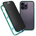 iPhone 16 Pro Max Magnetic Case with Tempered Glass - Privacy - Green