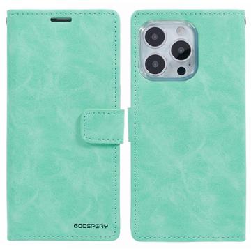 iPhone 16 Pro Max Mercury Goospery Blue Moon Wallet Case - Cyan