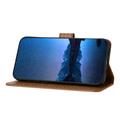 iPhone 16 Pro Max Premium Wallet Case with Strap - Carbon Fiber Texture - Carbon Coffee