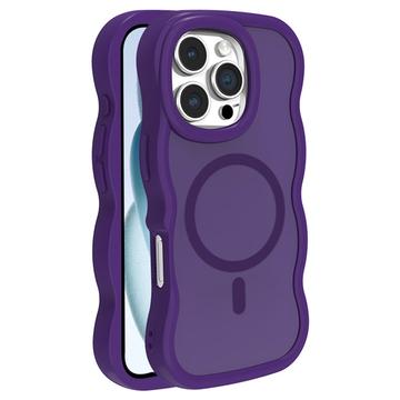 iPhone 16 Pro Max Wave-Edge Magnetic Hybrid Case - Purple