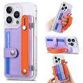 iPhone 16 Pro Plastic Case CY1 - Card Slot, Wristband, Kickstand
