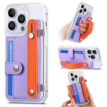 iPhone 16 Pro Plastic Case CY1 - Card Slot, Wristband, Kickstand