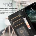 iPhone 16 Pro Vintage 2-in-1 Wallet Case with Removable Cover - Black