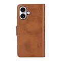 iPhone 16 Vintage 2-in-1 Wallet Case with Removable Cover - Brown