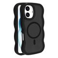 iPhone 16 Wave-Edge Magnetic Hybrid Case - Black