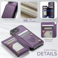 iPhone 16e/17e Caseme C22 Case RFID Card Wallet - Purple