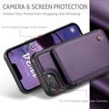iPhone 16e/17e Caseme C22 Case RFID Card Wallet - Purple