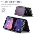 iPhone 16e/17e Caseme C22 Case RFID Card Wallet - Purple
