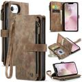 iPhone 16e/17e Caseme C30 Multifunctional Wallet Case - Brown