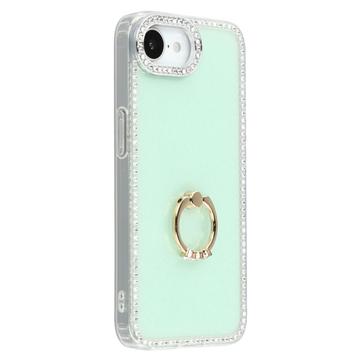iPhone 16e CrystalGlow Hybrid Case with Ring Holder