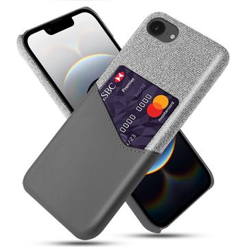 iPhone 16e KSQ Case with Card Pocket - Grey