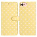 iPhone 16e/17e Polka Dot Pattern Wallet Case - Yellow