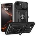 iPhone 16e Rotary Ring Hybrid Case with Camera Shield