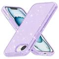 iPhone 16e Stylish Glitter Series Hybrid Case - Purple