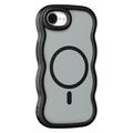 iPhone 16e/17e Wave-Edge Magnetic Hybrid Case - Black