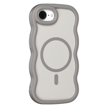 iPhone 16e Wave-Edge Magnetic Hybrid Case - Grey