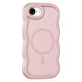 iPhone 16e/17e Wave-Edge Magnetic Hybrid Case - Pink
