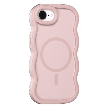 iPhone 16e Wave-Edge Magnetic Hybrid Case - Pink