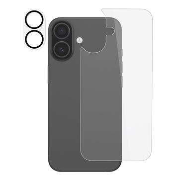iPhone 17 2-in-1 Set Tempered Glass Back Cover Protector & Camera Lens - Clear