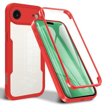 iPhone 17 Air 360 Protection Series Case - Red / Clear