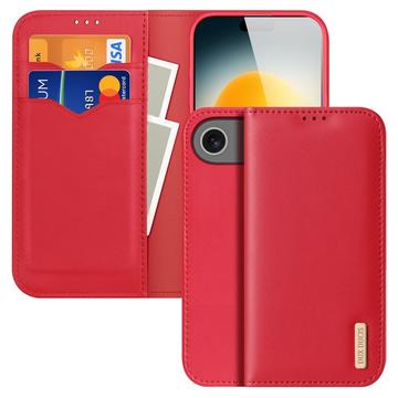 iPhone 17 Air Dux Ducis Hivo Wallet Leather Case - Red
