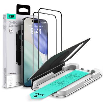 iPhone 17 Air ESR UltraFit Tempered Glass Screen Protector - 9H, 0.3mm - Black Edge