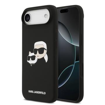 iPhone Air Karl Lagerfeld Double Heads Liquid Silicone MagSafe Case - Black
