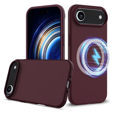 iPhone 17 Air Liquid Silicone Case - MagSafe Compatible - Wine Red