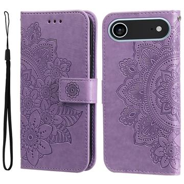 iPhone 17 Air Mandala Series Wallet Case - Purple