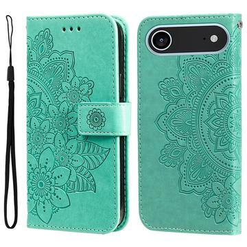 iPhone 17 Air Mandala Series Wallet Case - Green