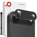 iPhone Air Northjo Full Protection Matte Metal and Tempered Glass Camera Lens Protector - Black