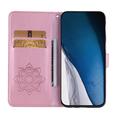 iPhone Air Owl Rhinestone Wallet Case - Rose Gold